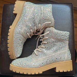 Betsy Johnson Hudson Rhinestone Booties